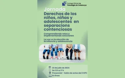 La AIIECP colabora en la jornada dedicada a los “Derechos de los niños, niñas y Adolescentes en separaciones contenciosas” organizada por el Col·legi Oficial de Psicologia de Catalunya.